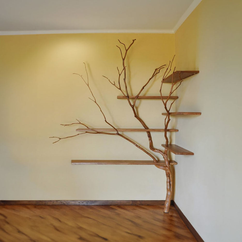 Tree Branch Corner Floating Shelf