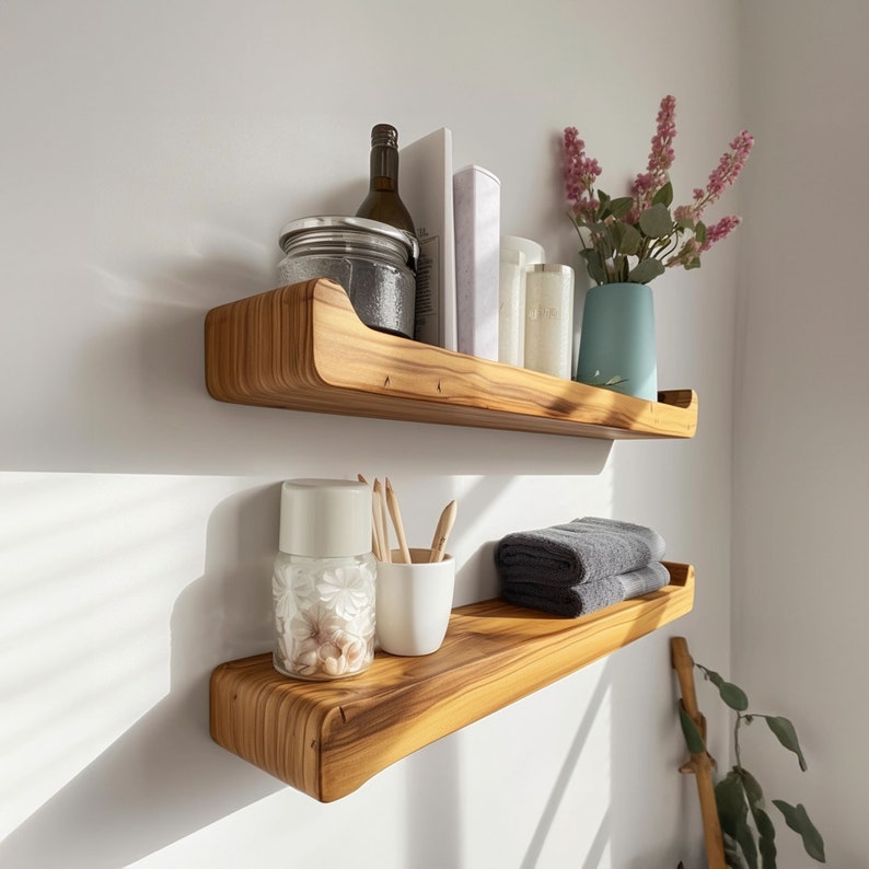 Rustic Floating Display Shelf