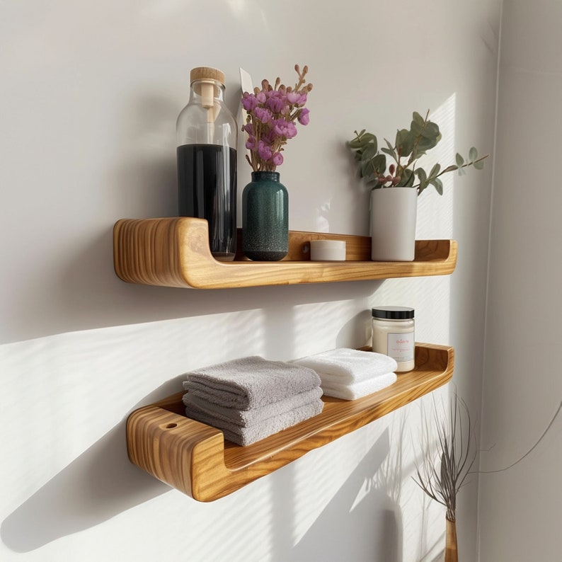 Rustic Floating Display Shelf