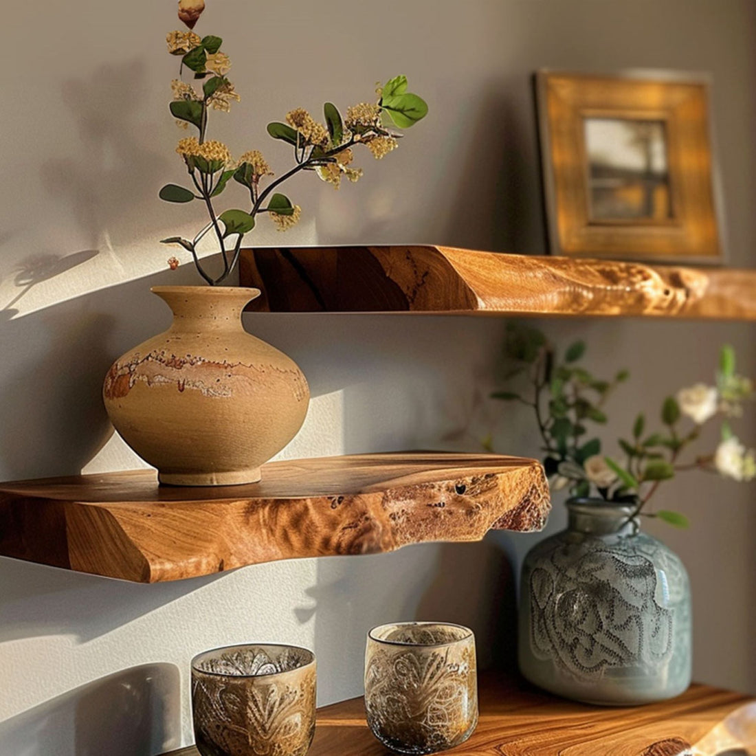 Artisan Live Edge Floating Shelves