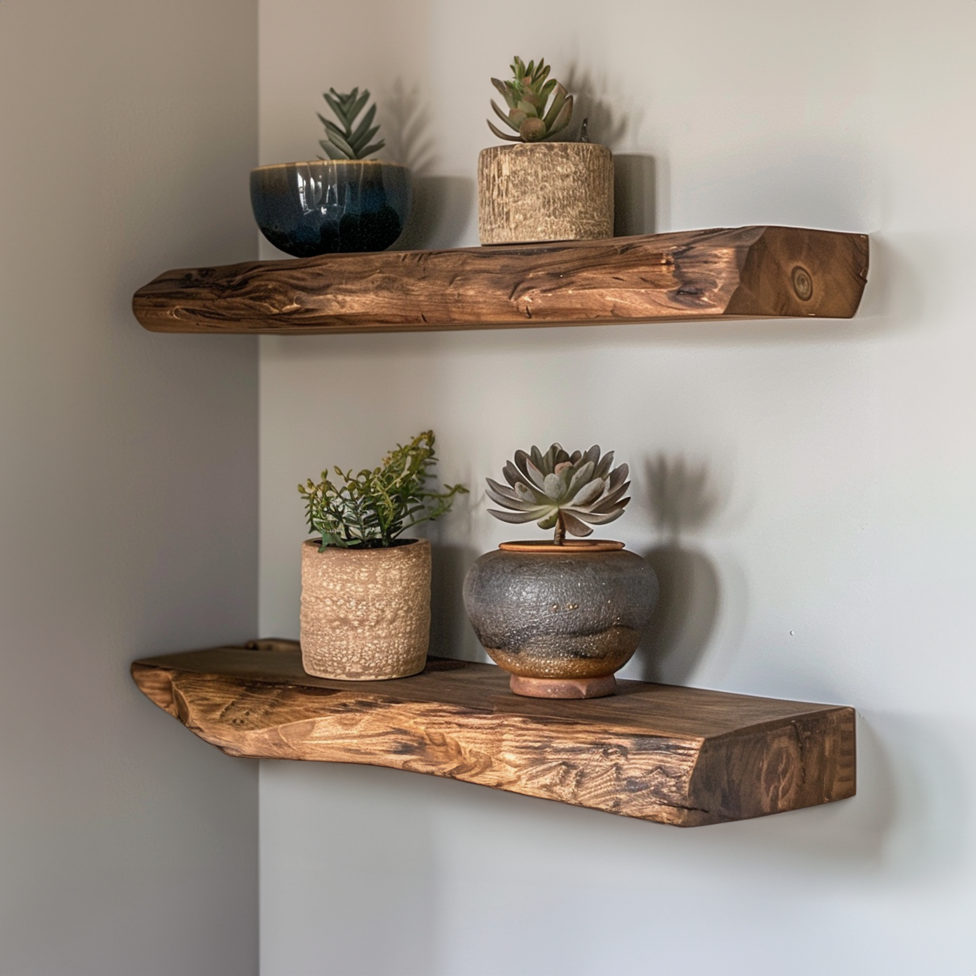 Solid Wood Floating Shelf for Walls