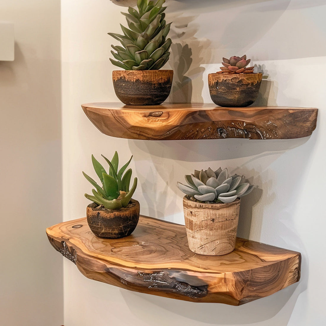 Solid Wood Floating Wall Shelf