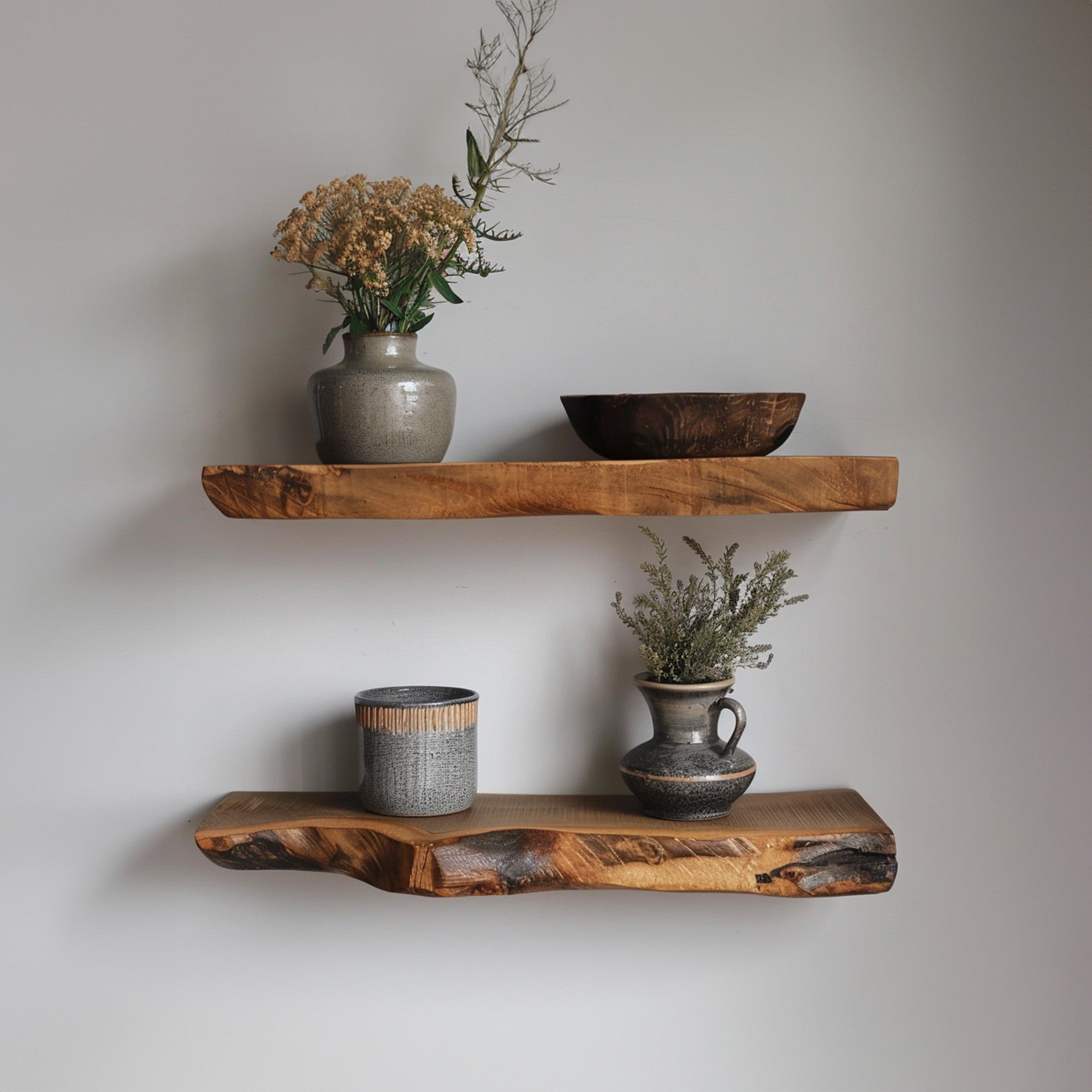 Solid Wood Floating Wall Shelf