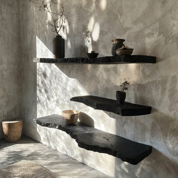 Black Floating Shelves for Stylish Home Decor