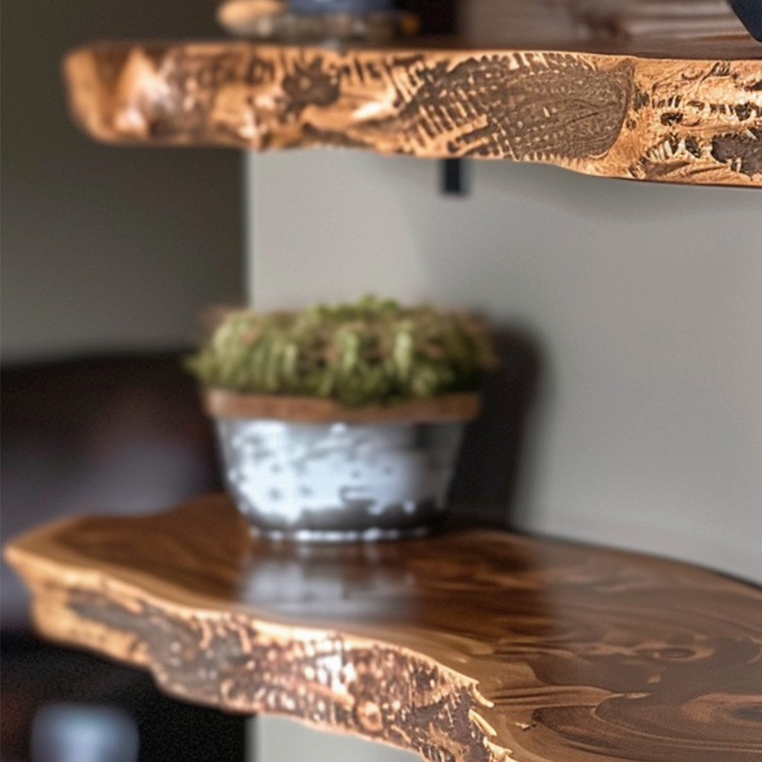 Unique Live Edge Floating Shelf for Wall Decor