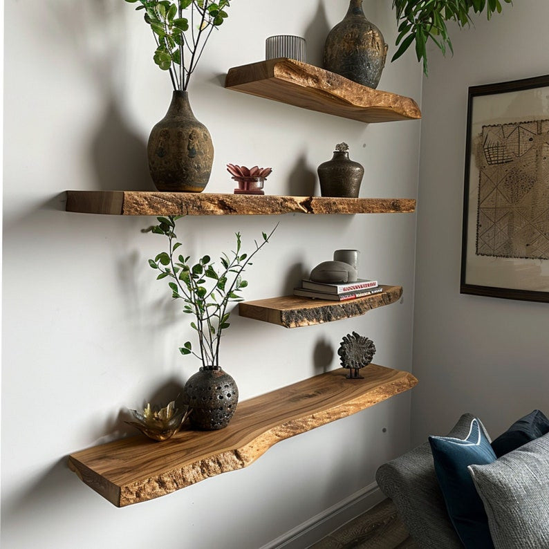 Custom Floating Wall Shelf