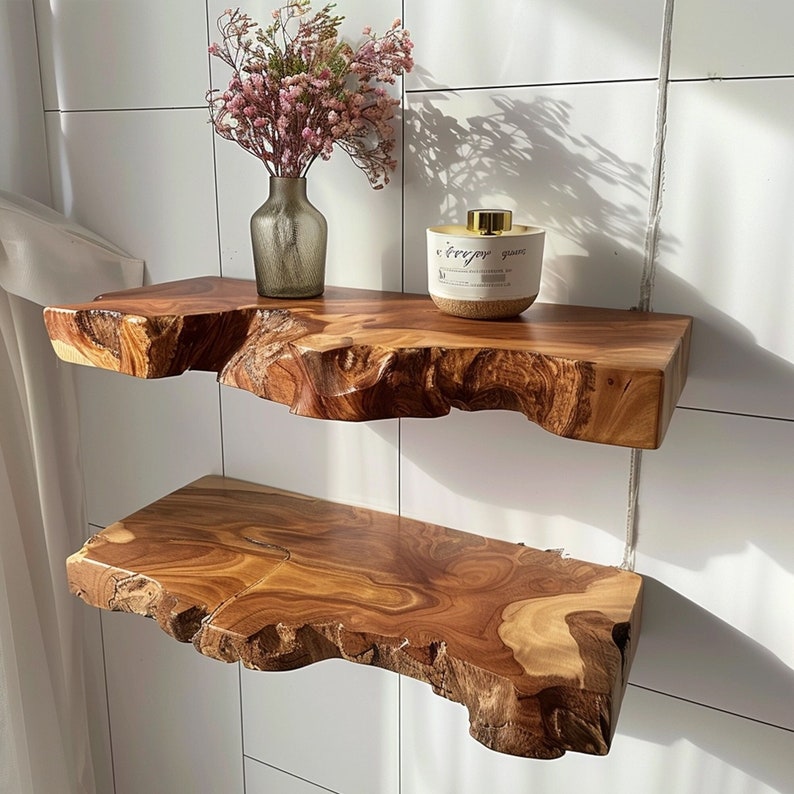 Live Edge Wall Shelf