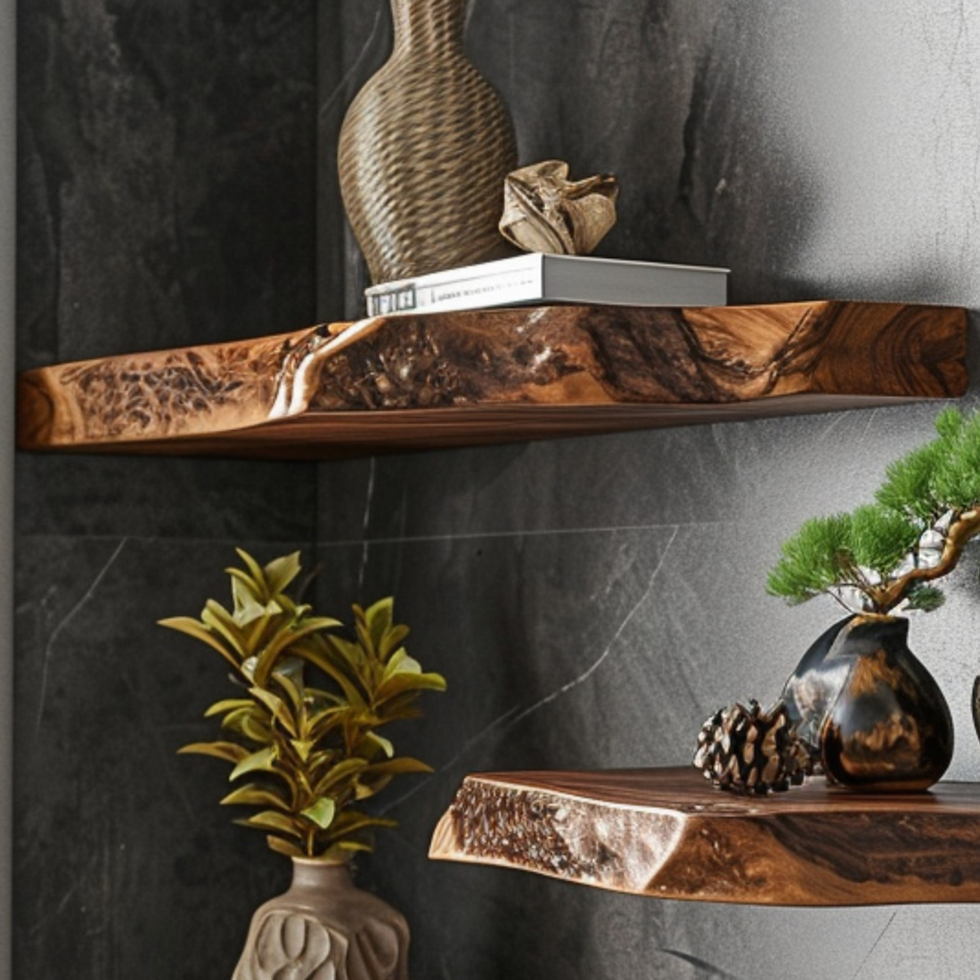 Display Floating Wood Shelf