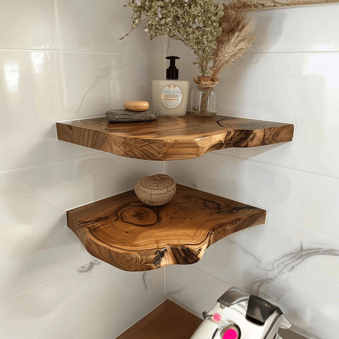 Modern Floating Corner Wall Shelves