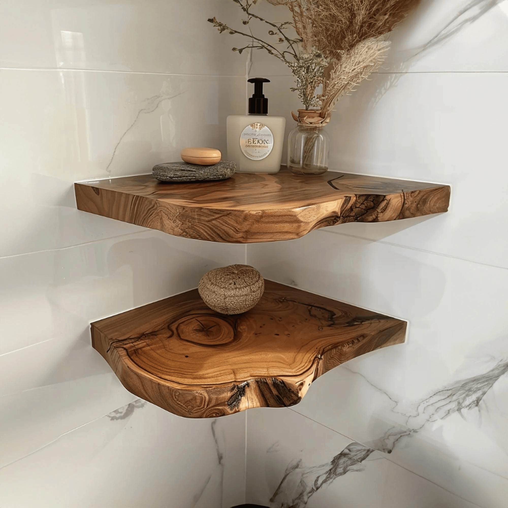 Modern Floating Corner Wall Shelves