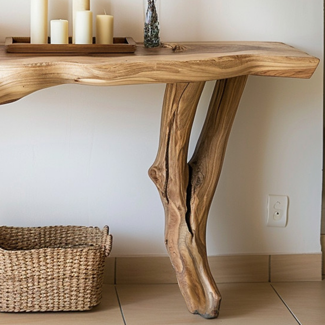 Narrow Console Table for Hallway