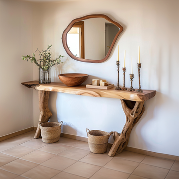 Narrow Solid Wood Console Table (Alternate)