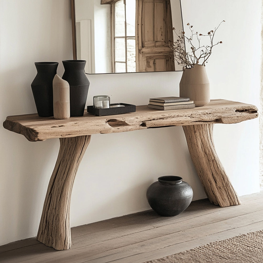 Rustic Wood Console Table