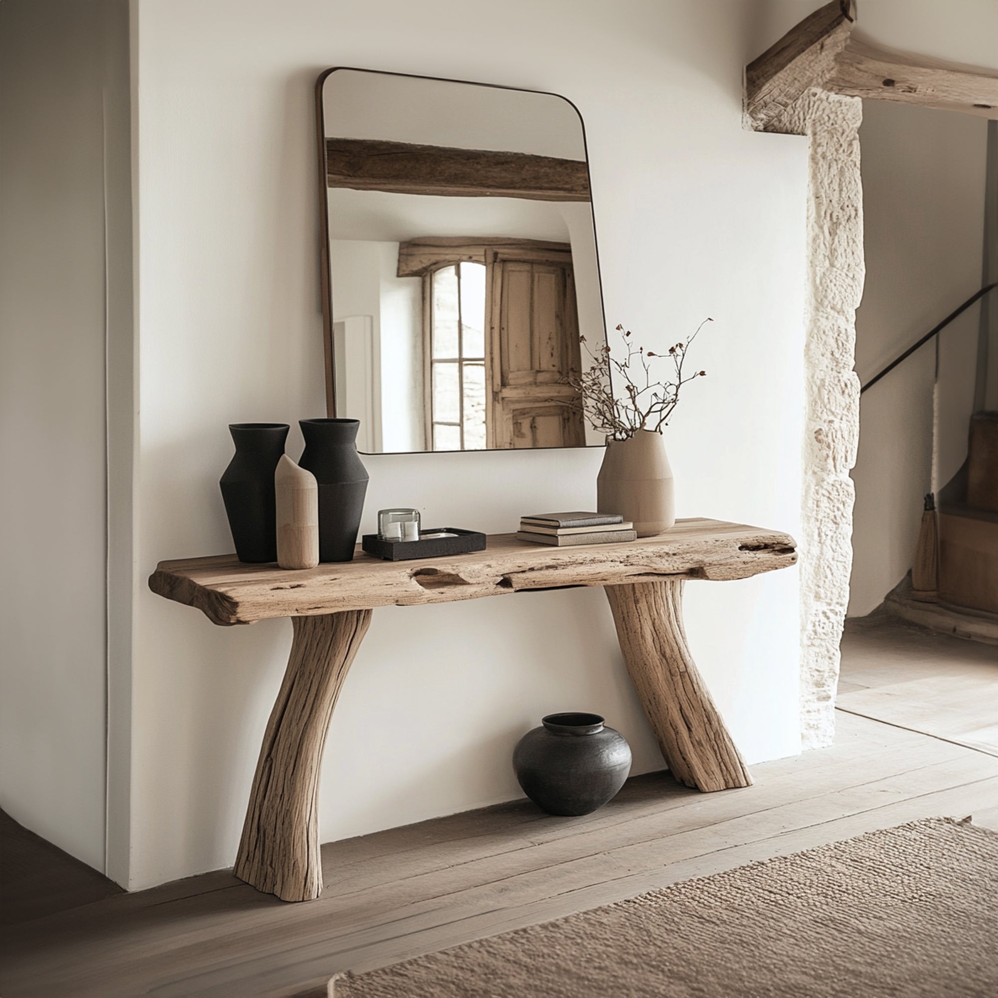 Rustic Wood Console Table