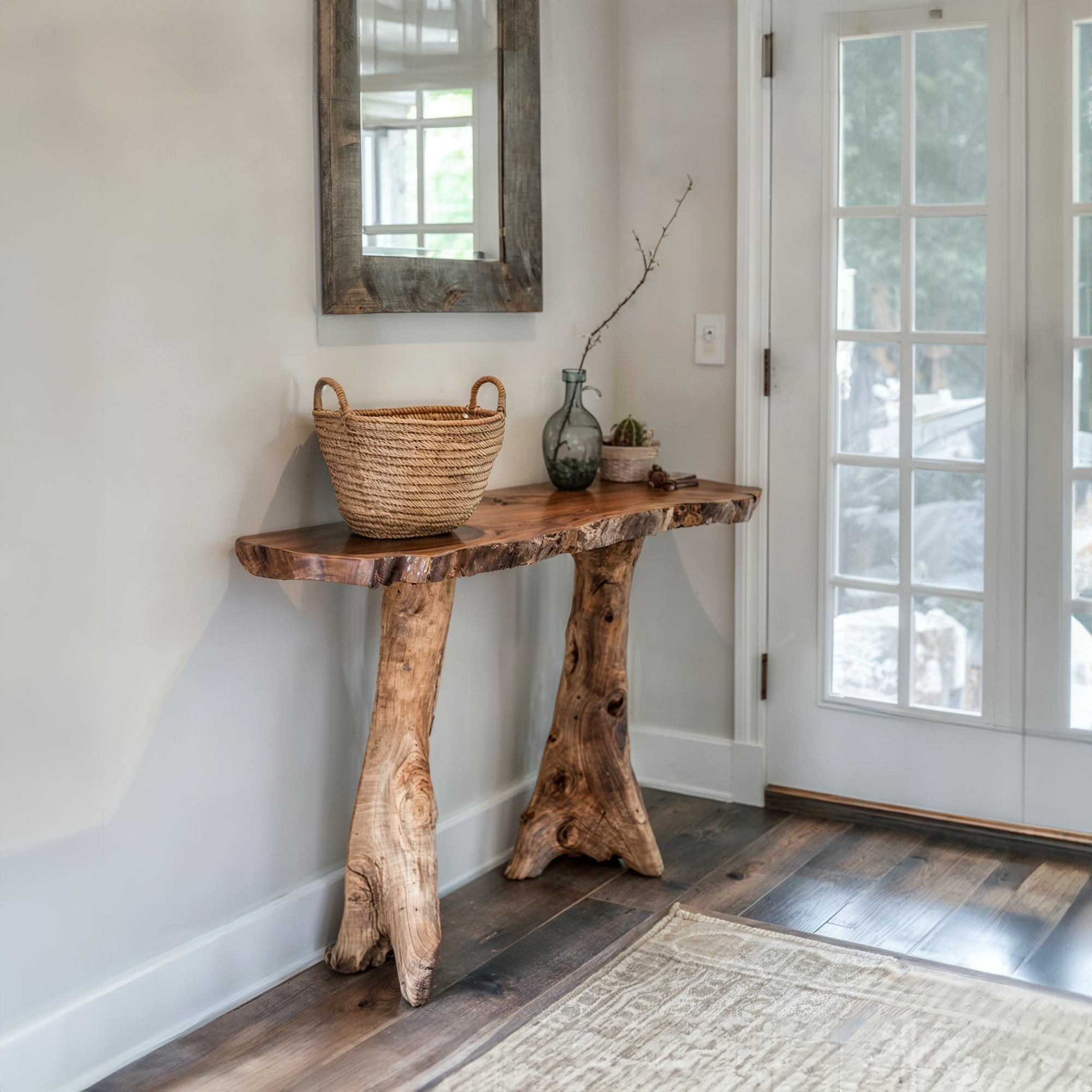 Narrow Live Edge Side Table (Alternate)