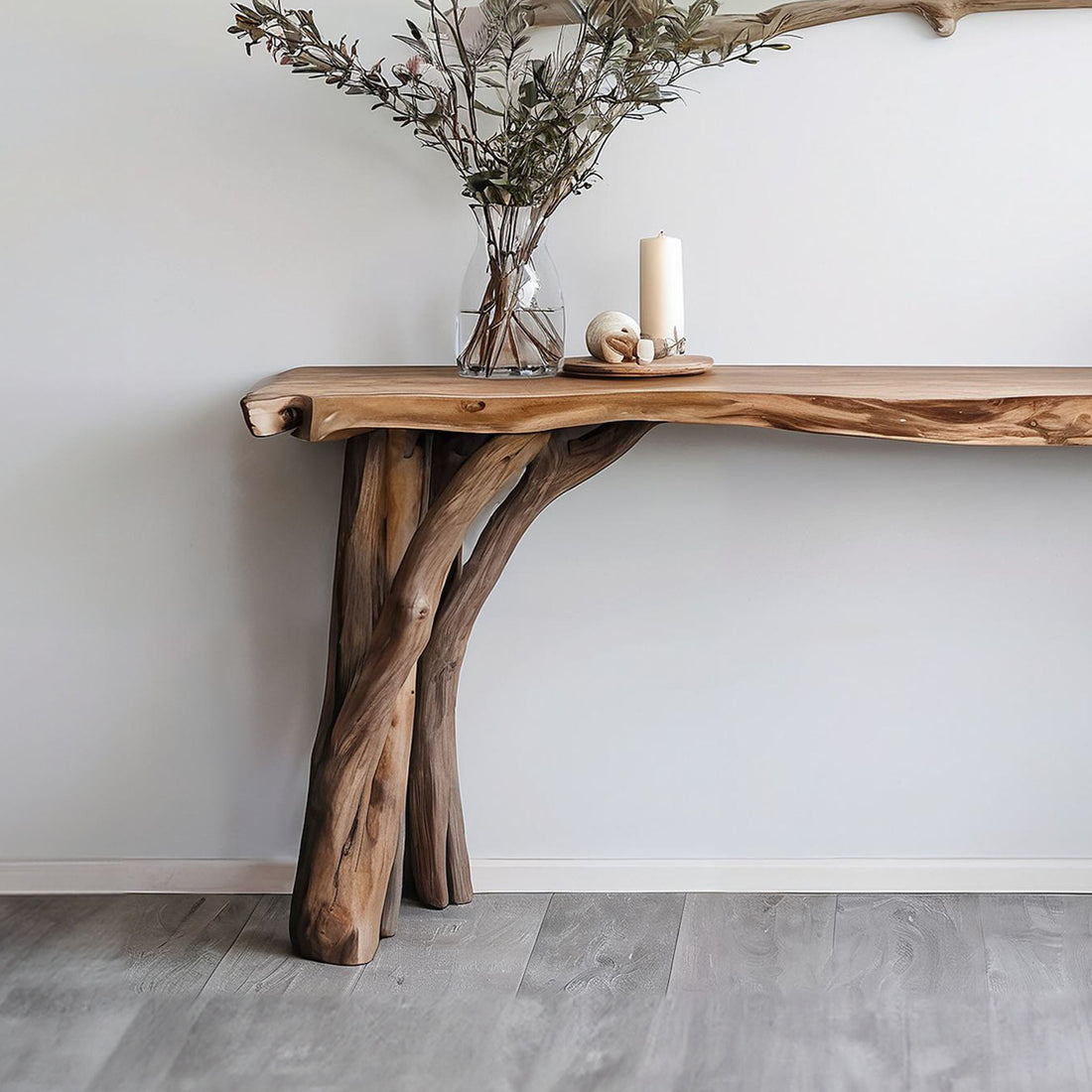 Handcrafted Floating Edge Side Table