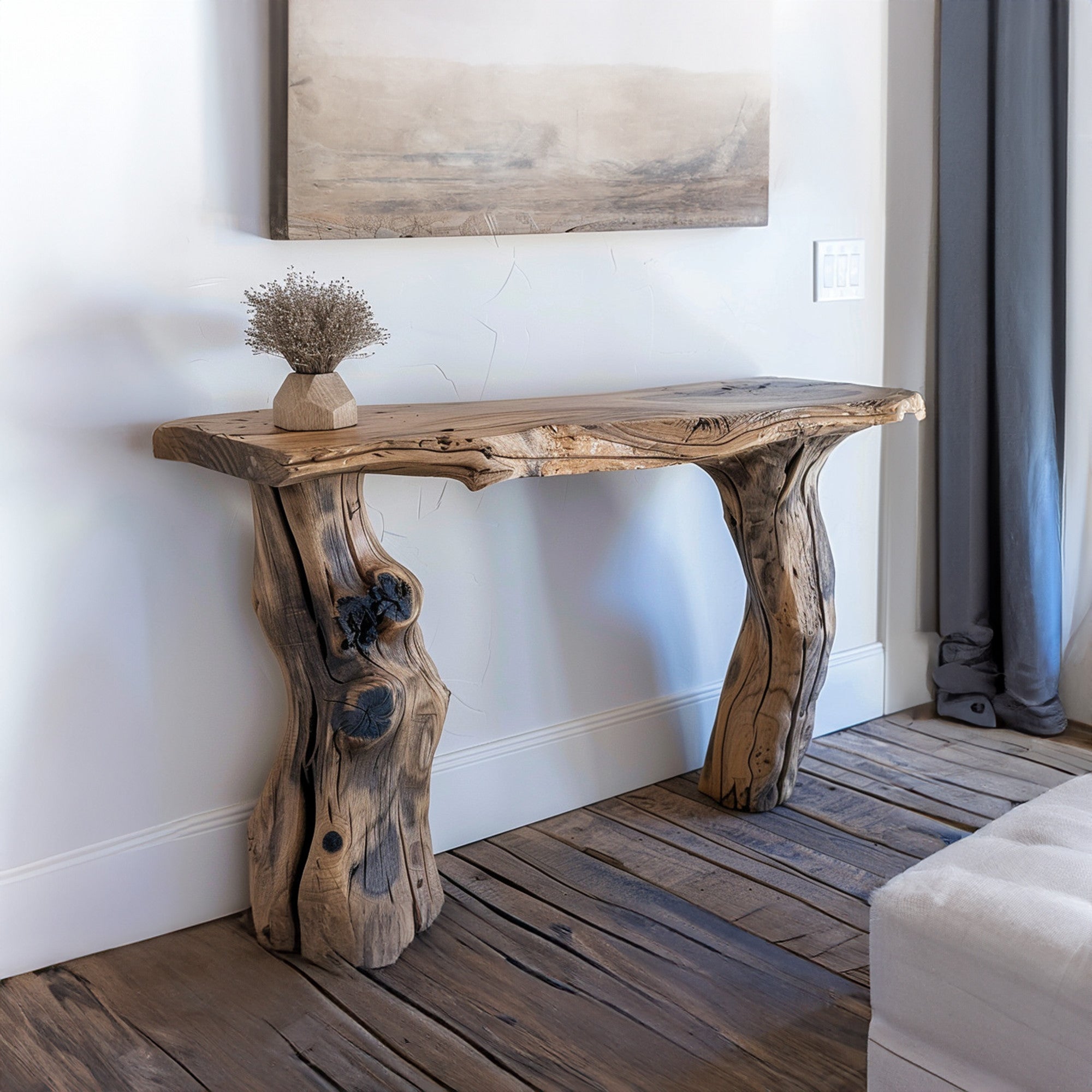 Unique Reclaimed Console Table