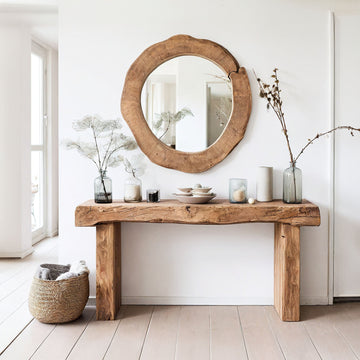 Reclaimed Wood Entryway Console Table