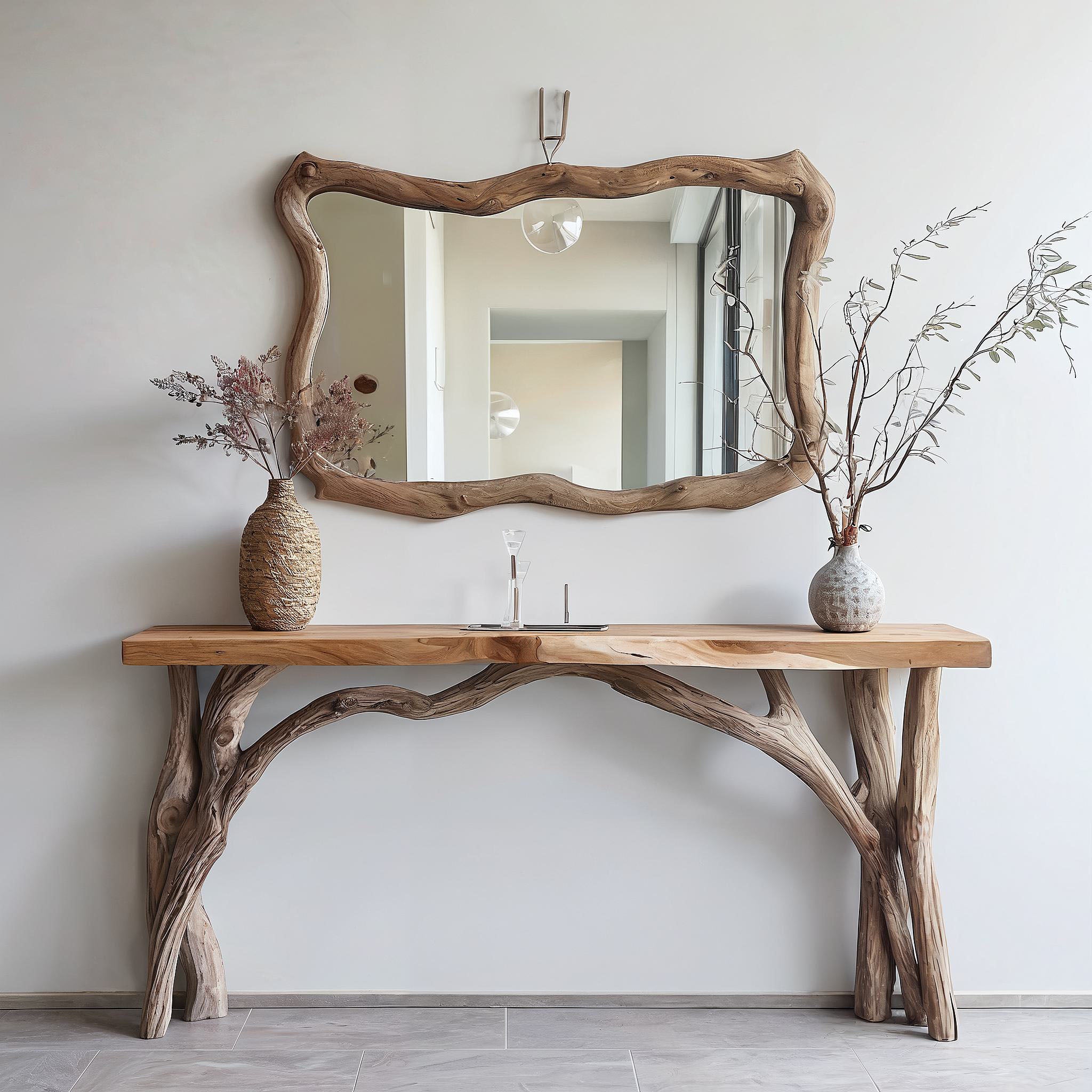 Handcrafted Floating Edge Entryway Table