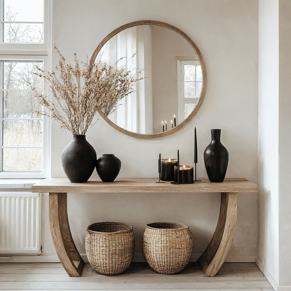 Woodworking Console Entryway Table Decor