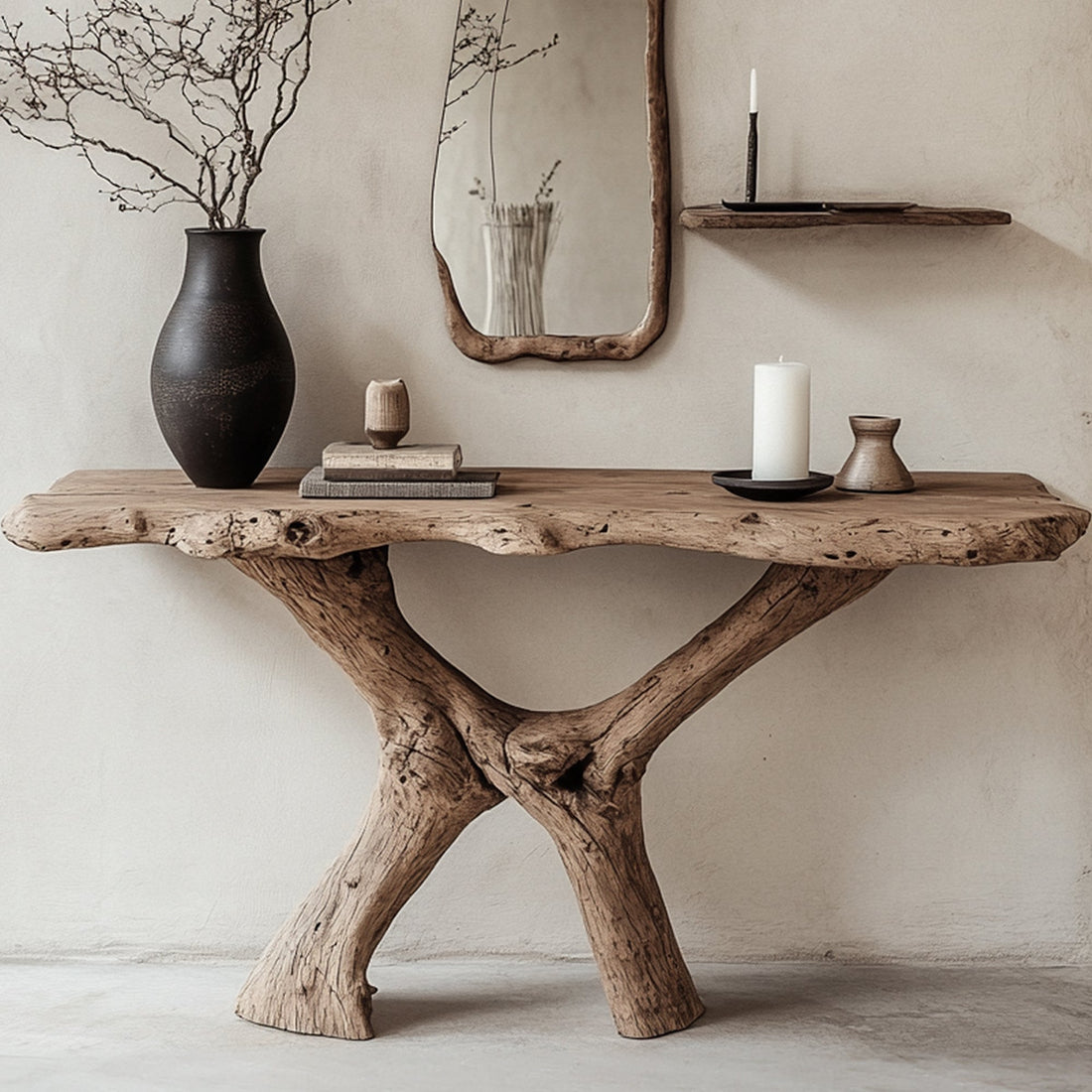 Rustic Console Table for Farmhouse Aesthetics