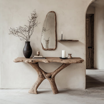 Rustic Console Table for Farmhouse Aesthetics