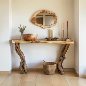 Rustic Solid Wood Side Table