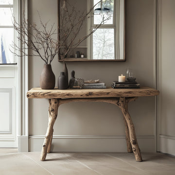 Curved Artisan Console Table