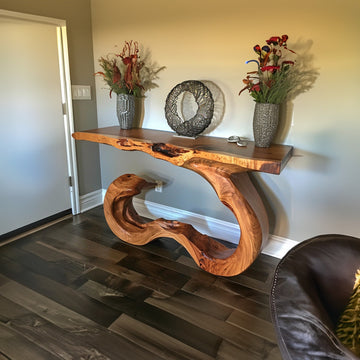 Rustic Entryway Console Table