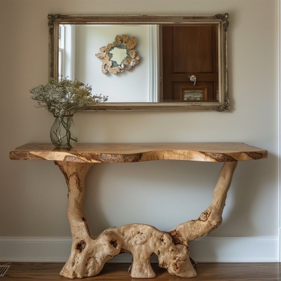 Reclaimed Console Table Decor