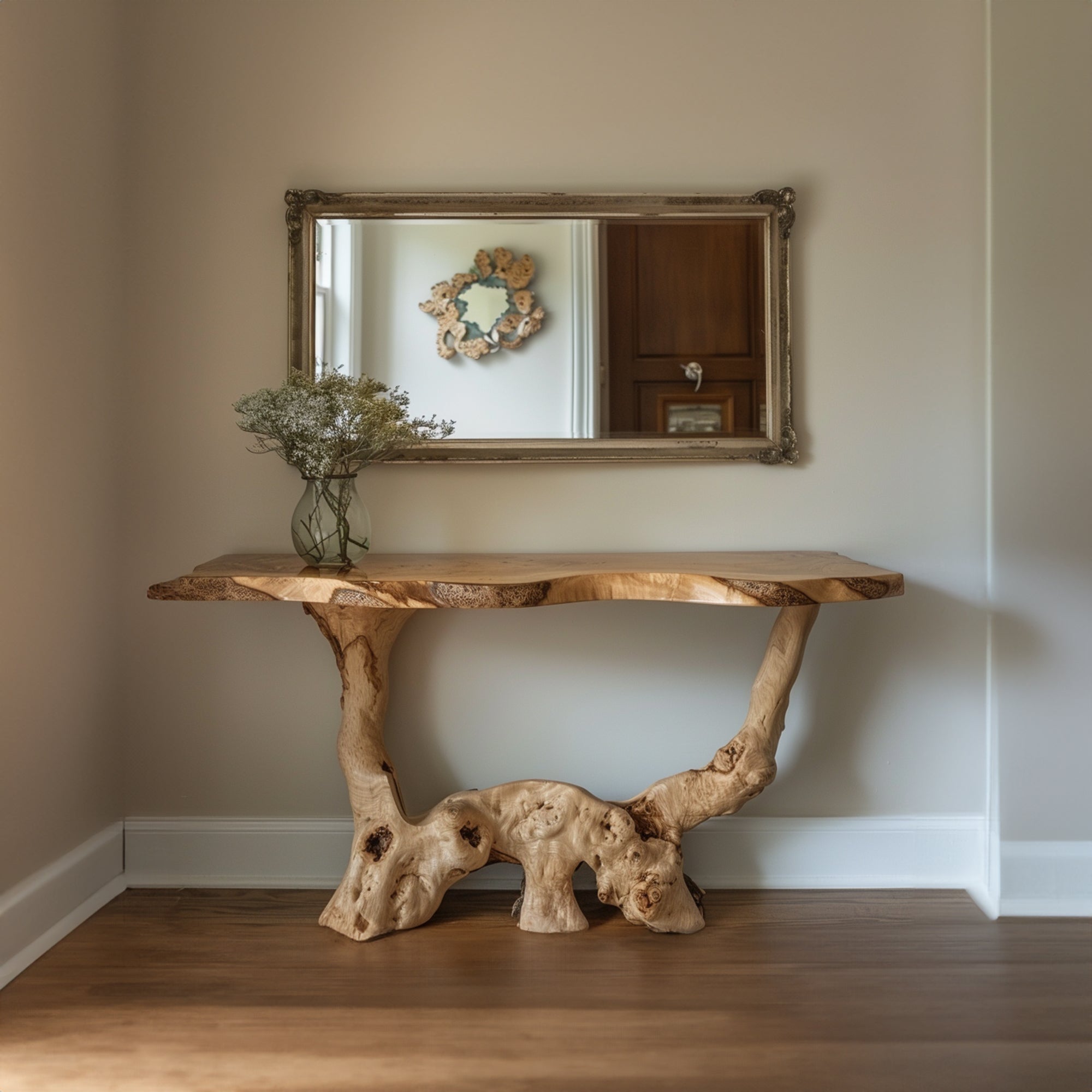 Reclaimed Console Table Decor