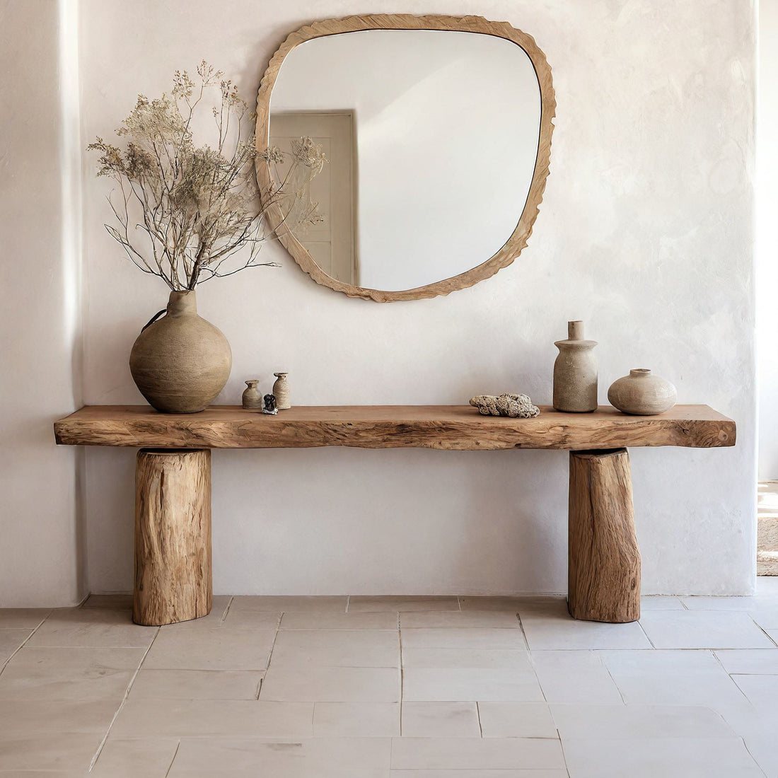 Reclaimed Wood Entryway Side Table