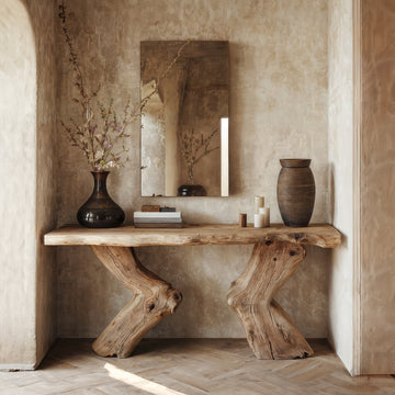 Decorative Rustic Hallway Console Table