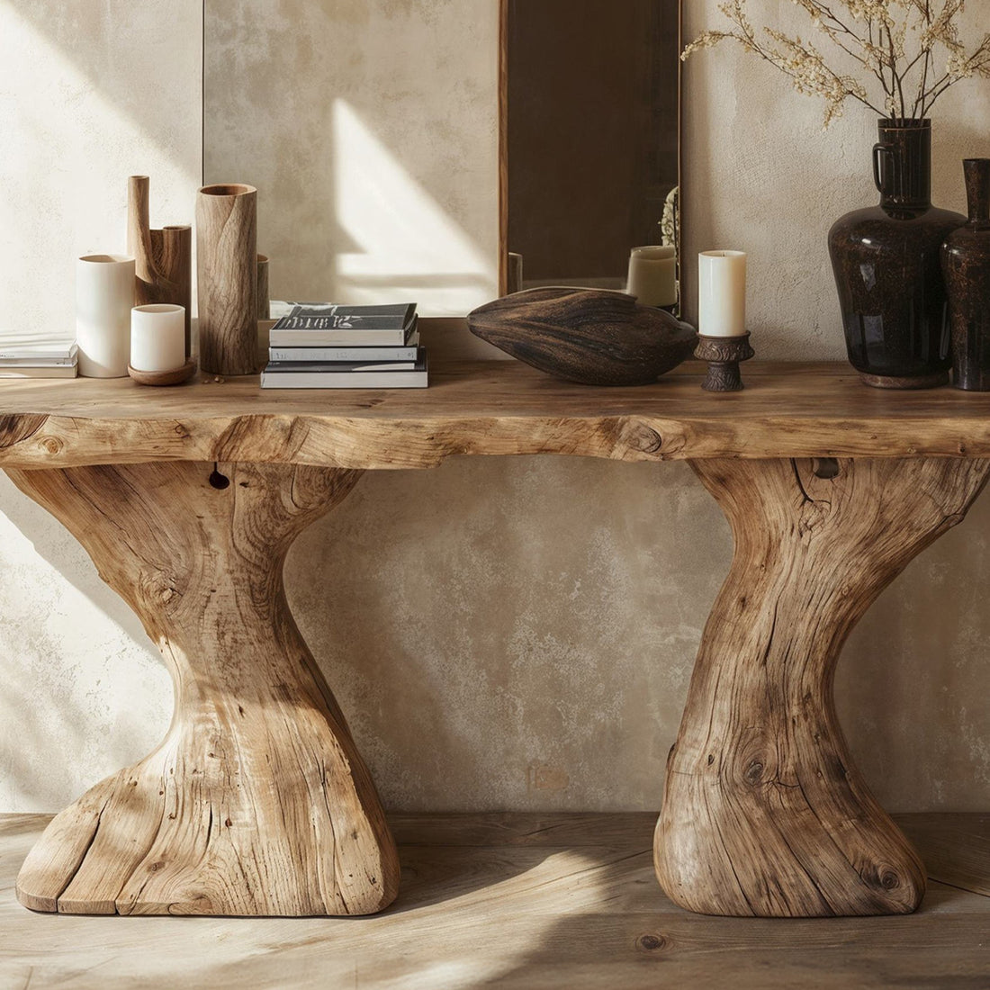 Decorative Rustic Entry Console Table