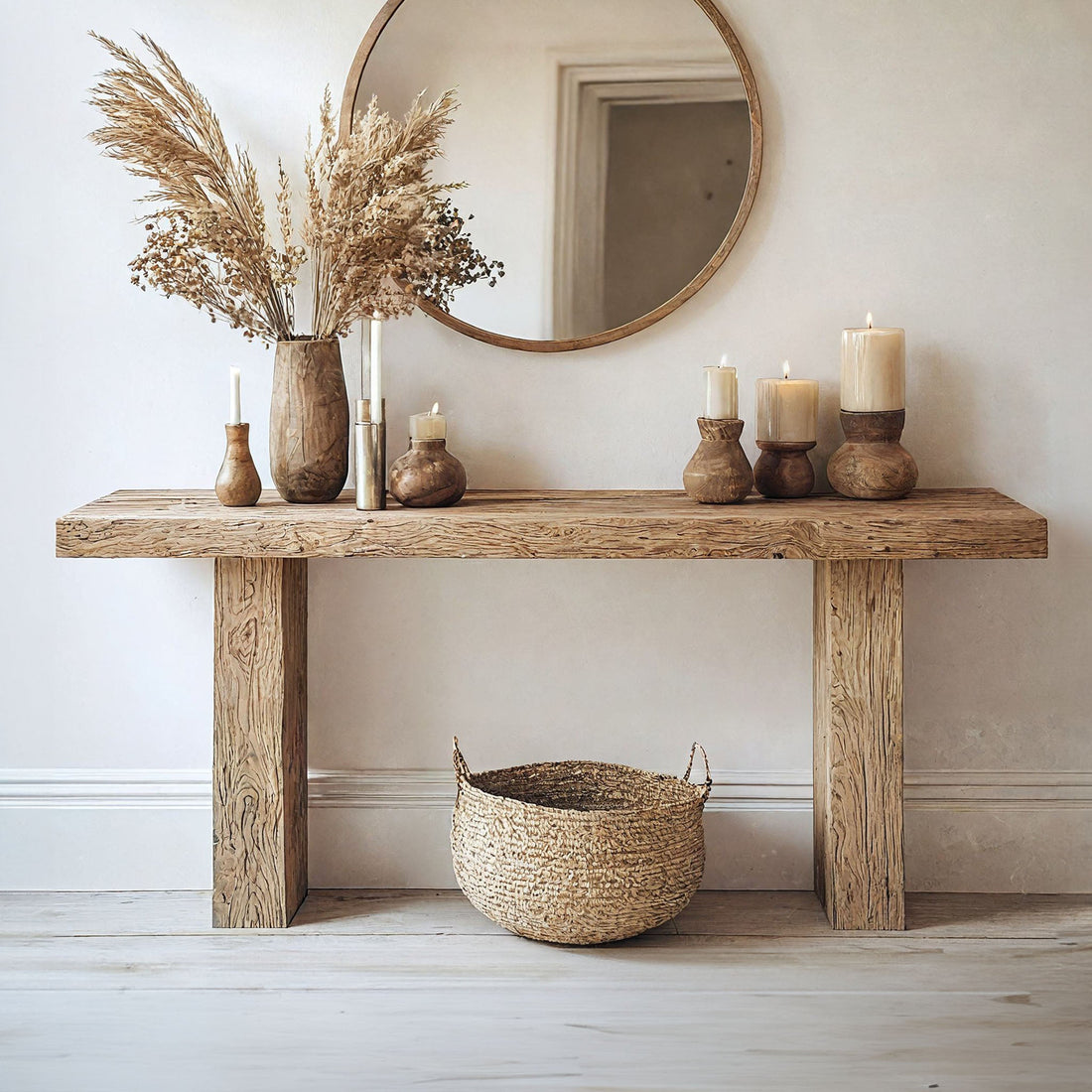 Woodworking Side Table Decor