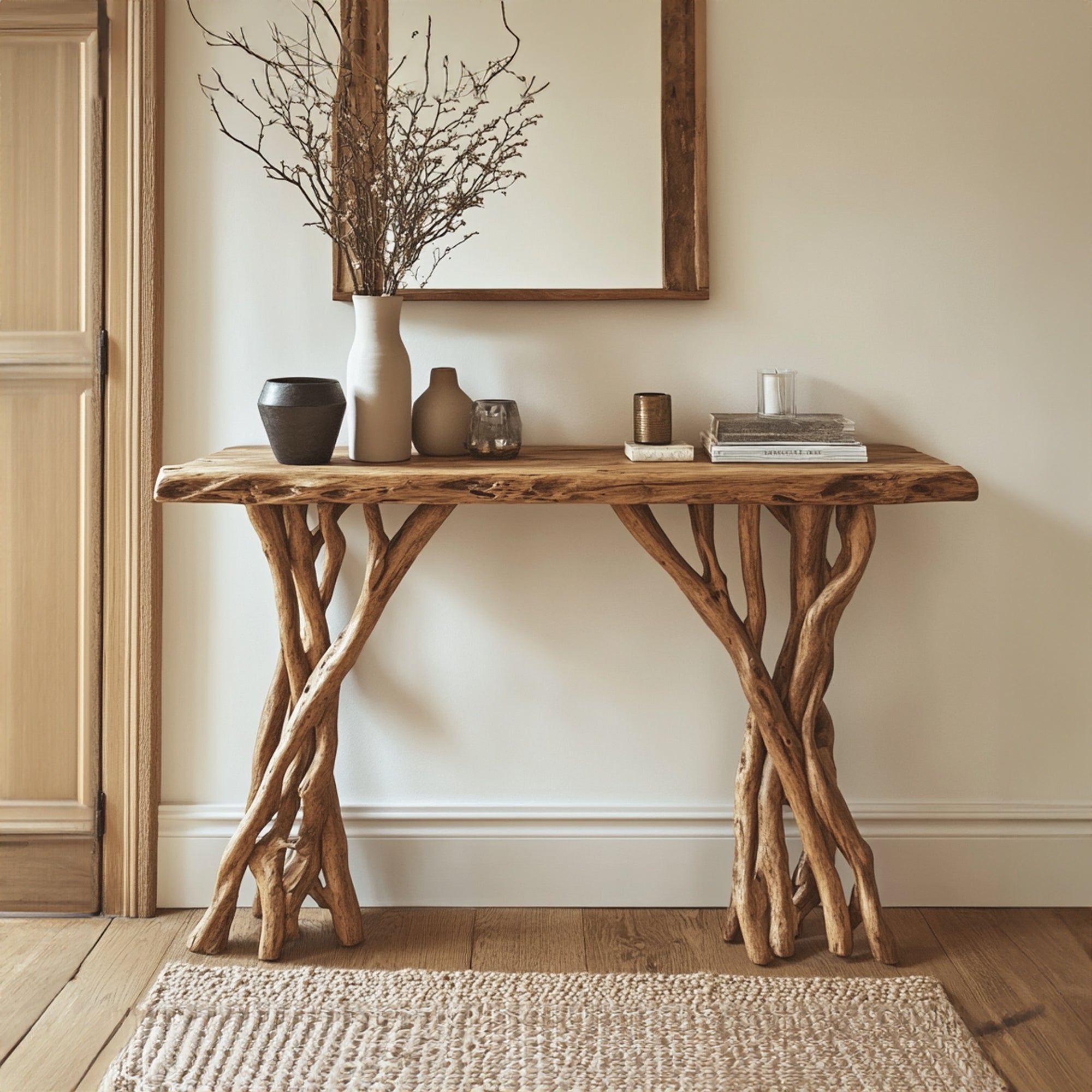 Rustic Entryway Side Table