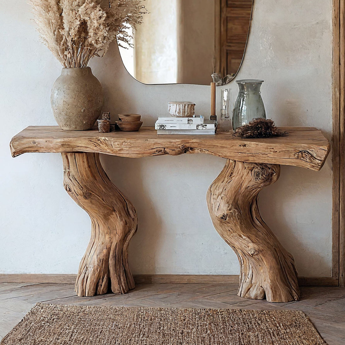 Reclaimed Wood Entry Console Table