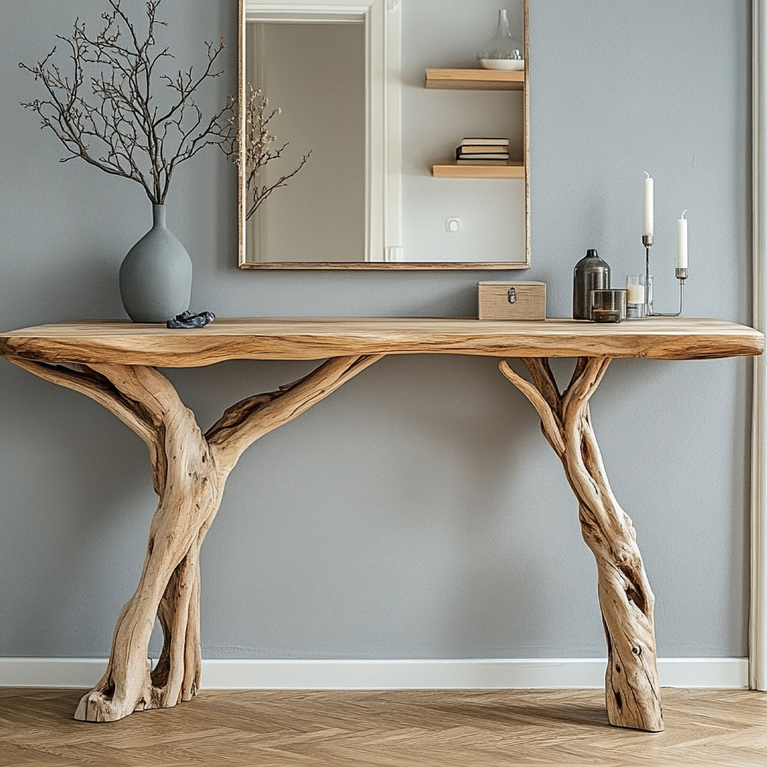 Woodworking Console Table