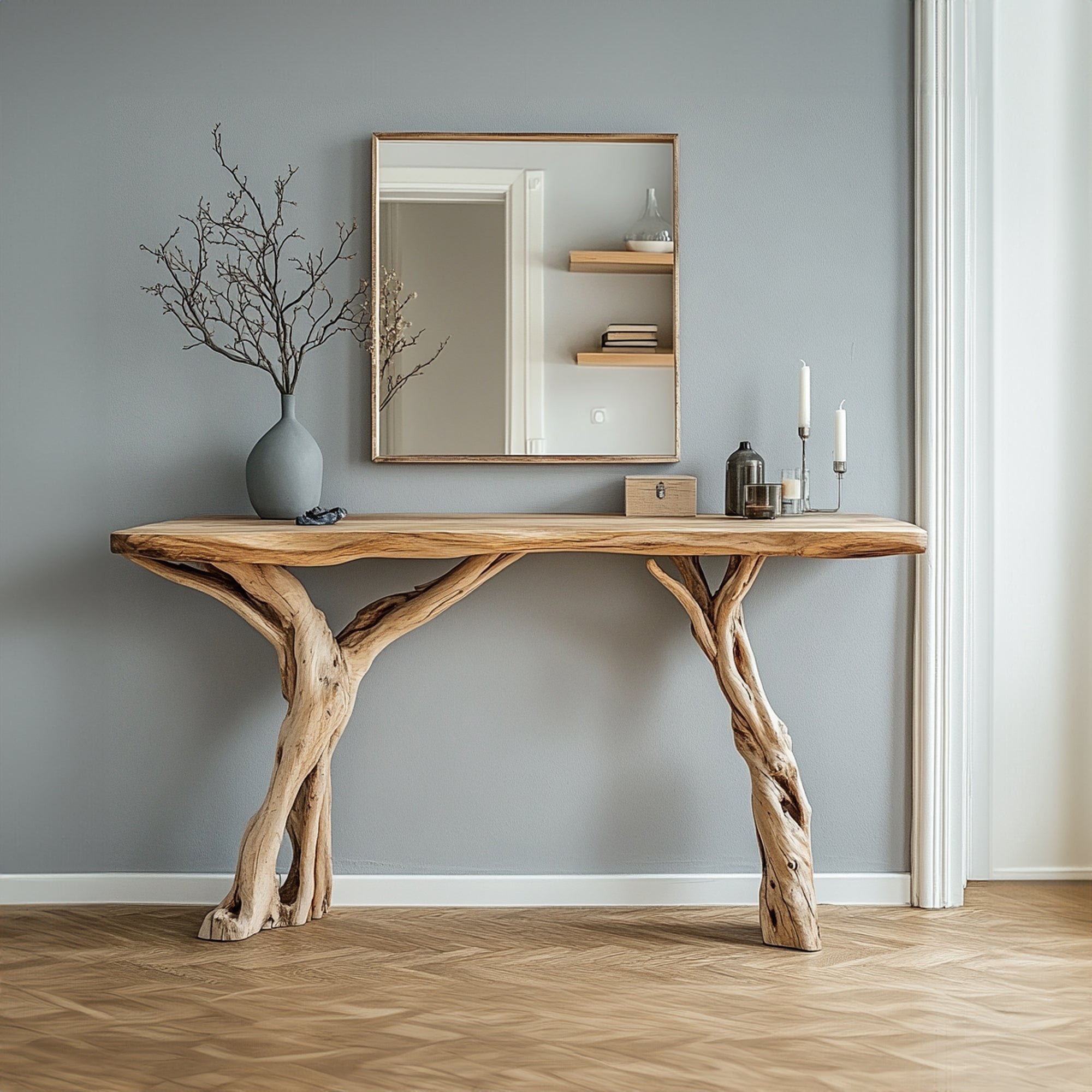 Woodworking Console Table