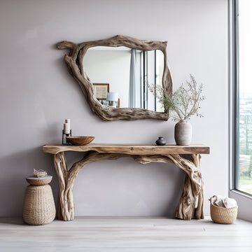 Artisan Floating Live Edge Console Table