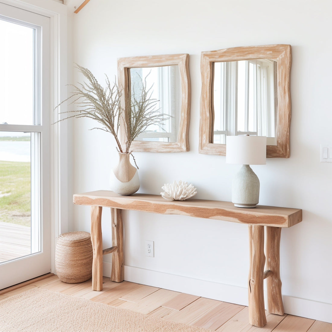 Floating Side Table for Entryway