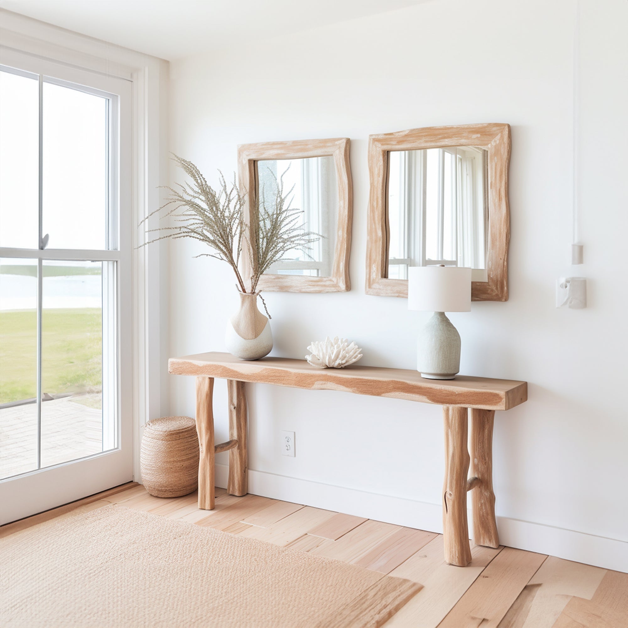 Floating Side Table for Entryway