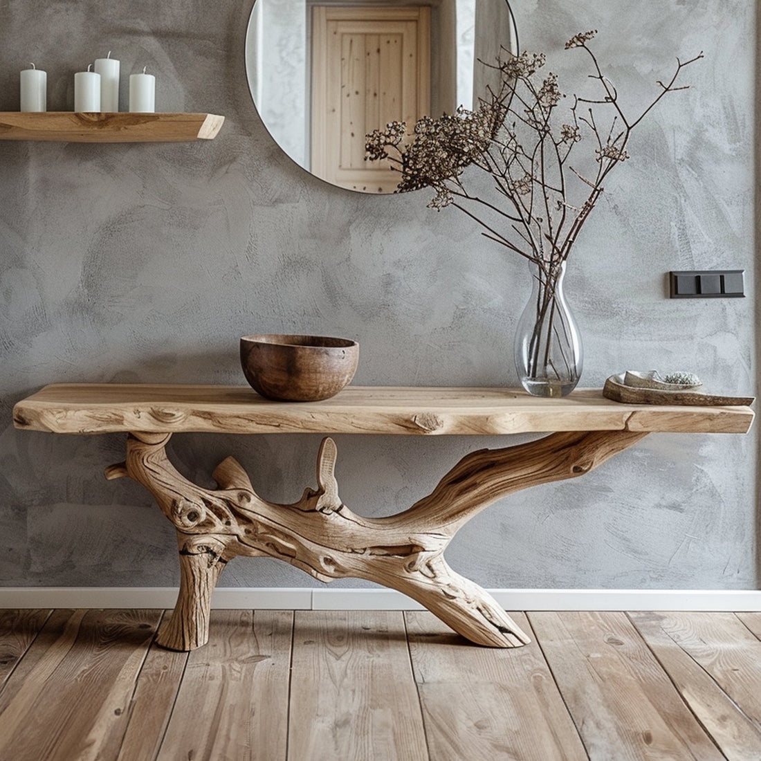 Reclaimed Wood Entryway Table