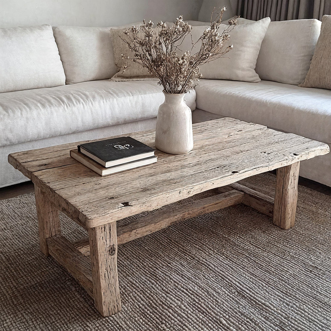 Handcrafted Driftwood Coffee Table Design