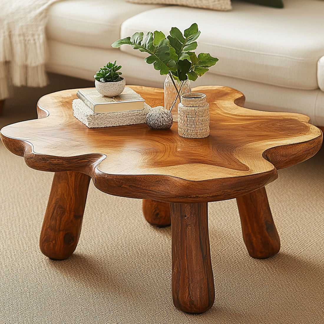 Rustic Farmhouse Coffee Table Design