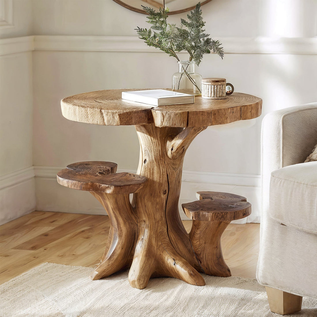 Live Edge Farmhouse Coffee Table Design