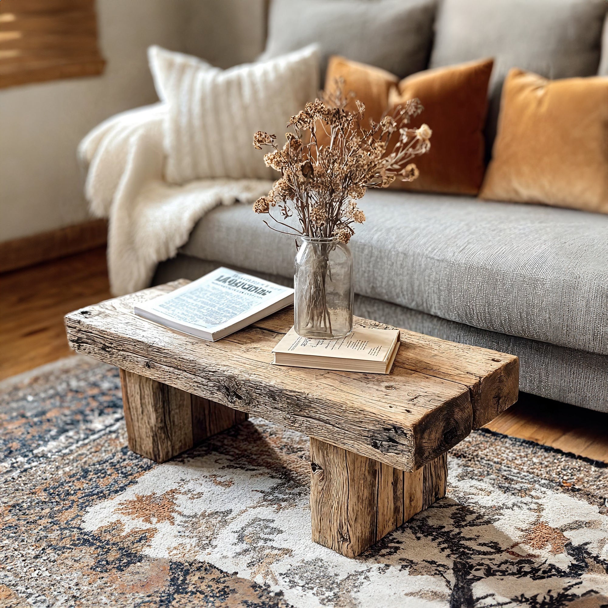 Handcrafted Driftwood Coffee Table Design - Wixdecor