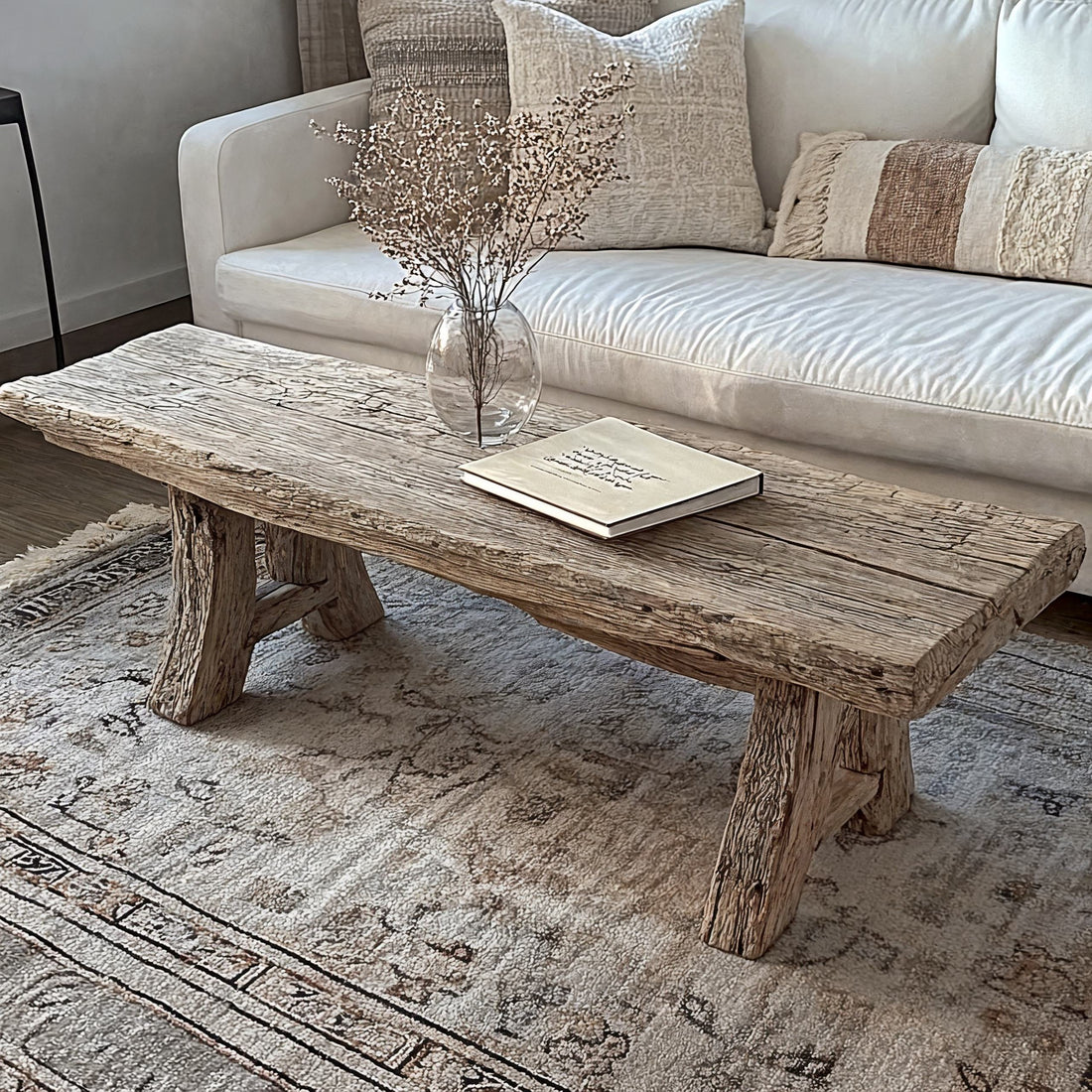 One-of-a-Kind Driftwood Coffee Table Design