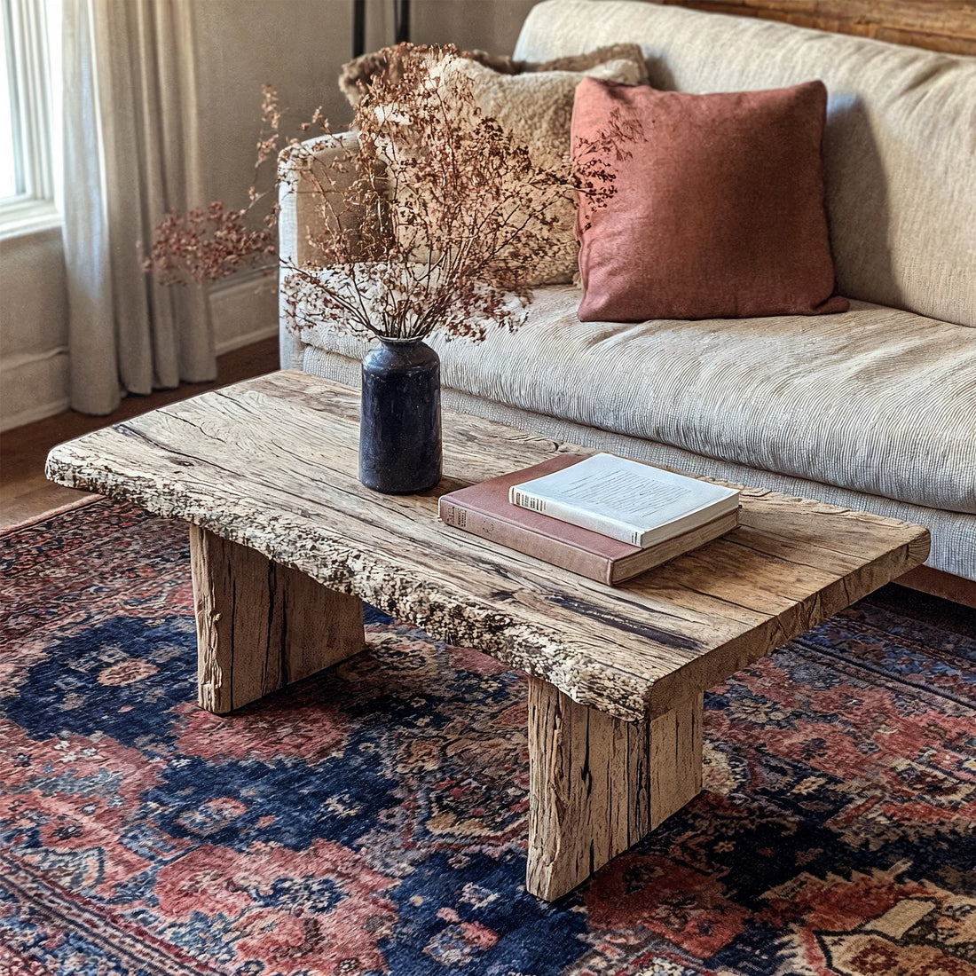 Living Edge Driftwood Coffee Table Design