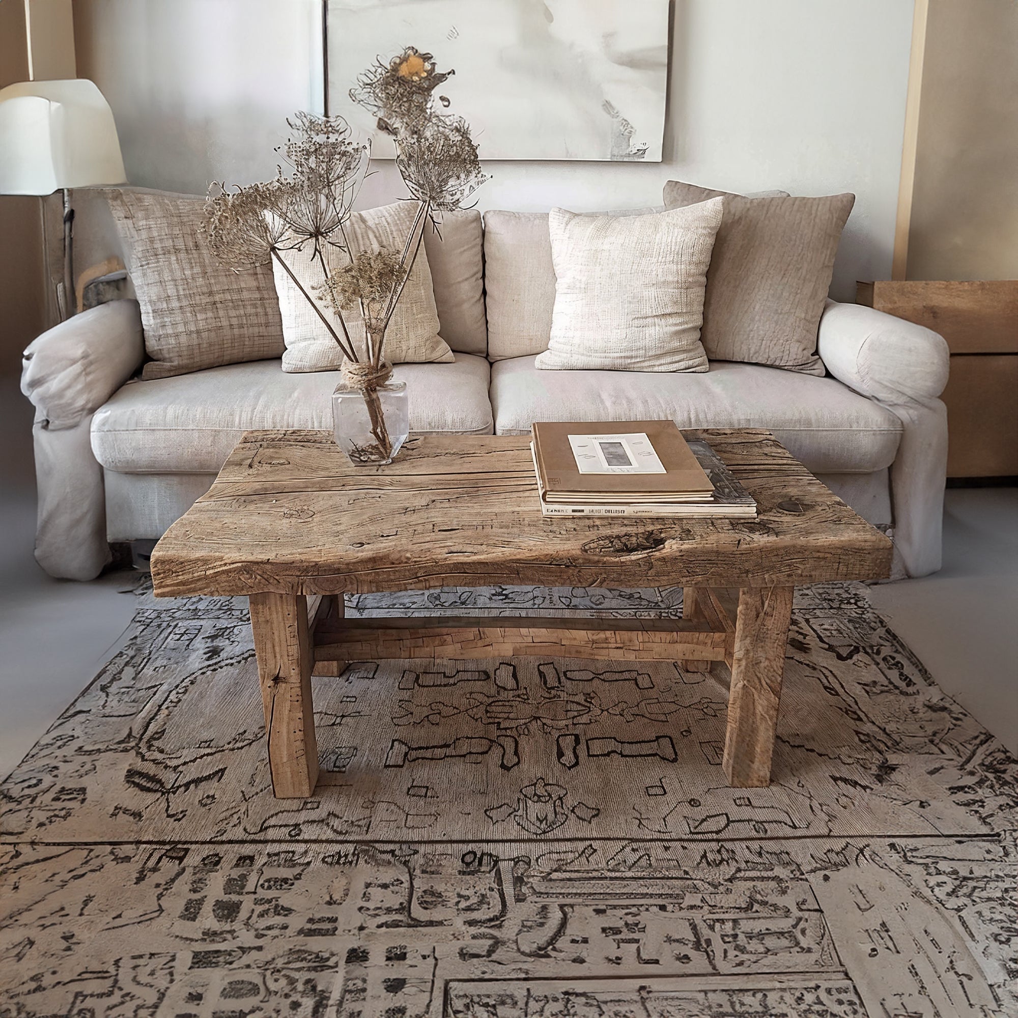 Live Edge Driftwood Farmhouse Coffee Table Design